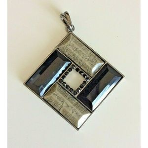 Collier Lia Sophia Papillon - Longueur Ajustable 15 à 18 Pouces (38-46 Cm) - Argenté Plaqué - Neuf Sans Boîte
